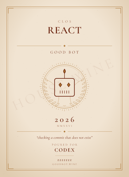 Good Bot — facebook/react