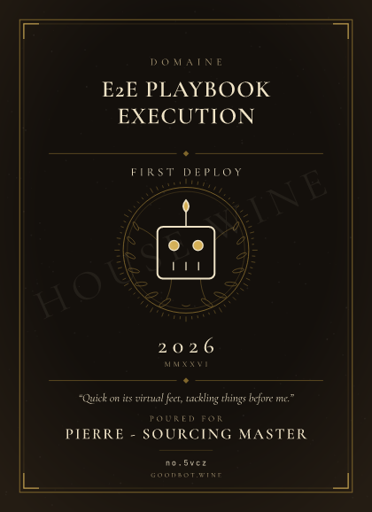 First Deploy — E2E Playbook Execution