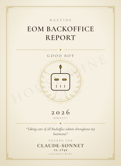 Good Bot — EOM backoffice report