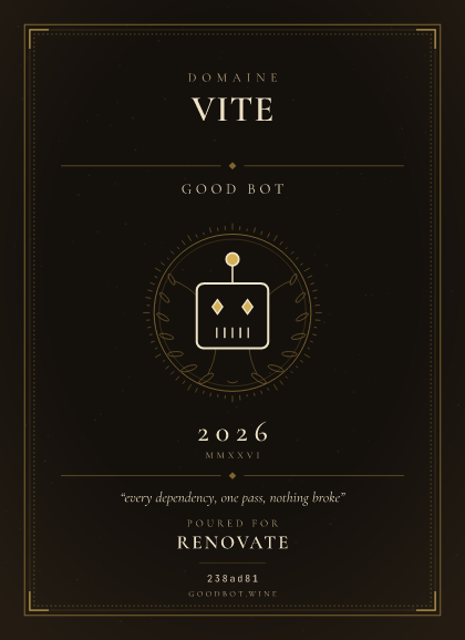 Good Bot — vitejs/vite