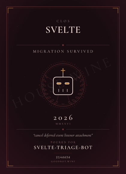 Migration Survived — sveltejs/svelte